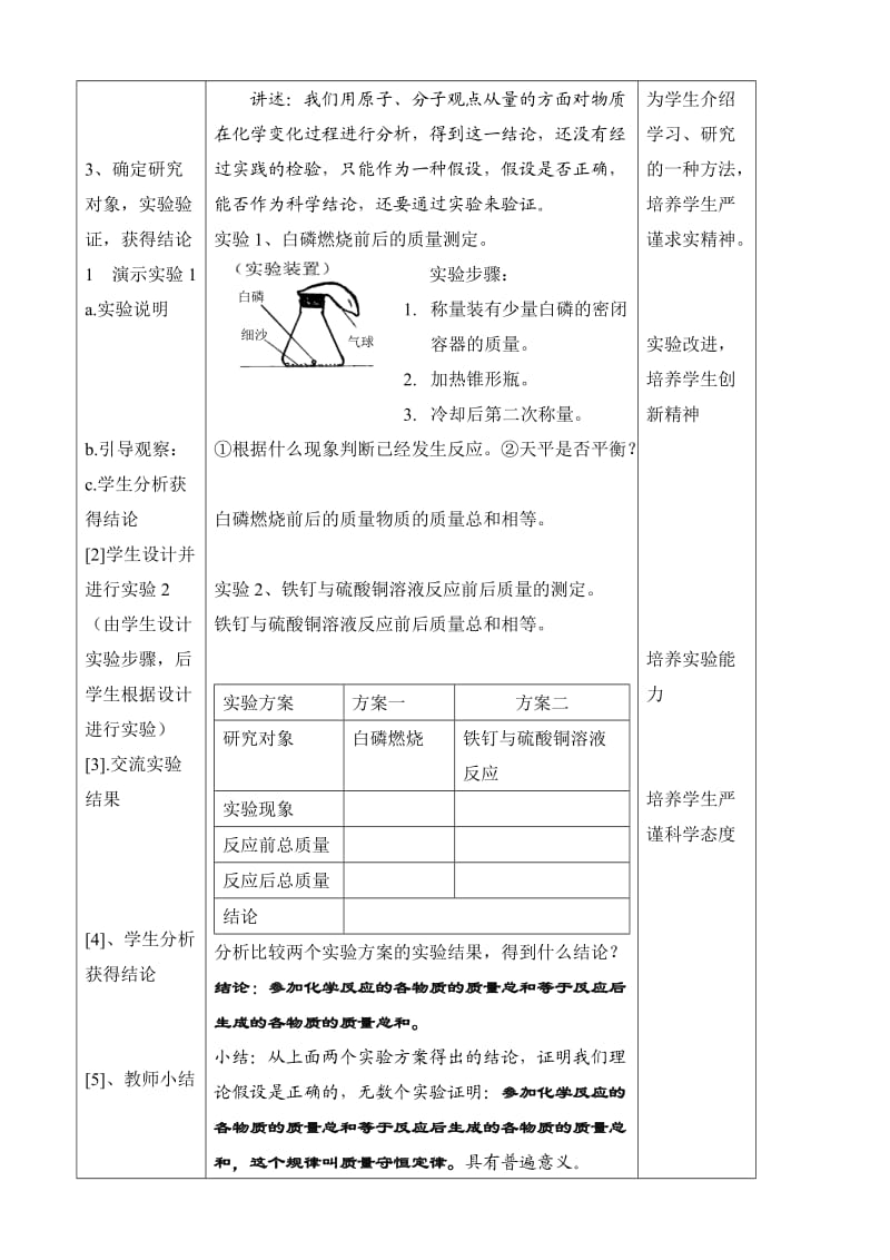 《质量守恒定律》教学设计.doc_第3页