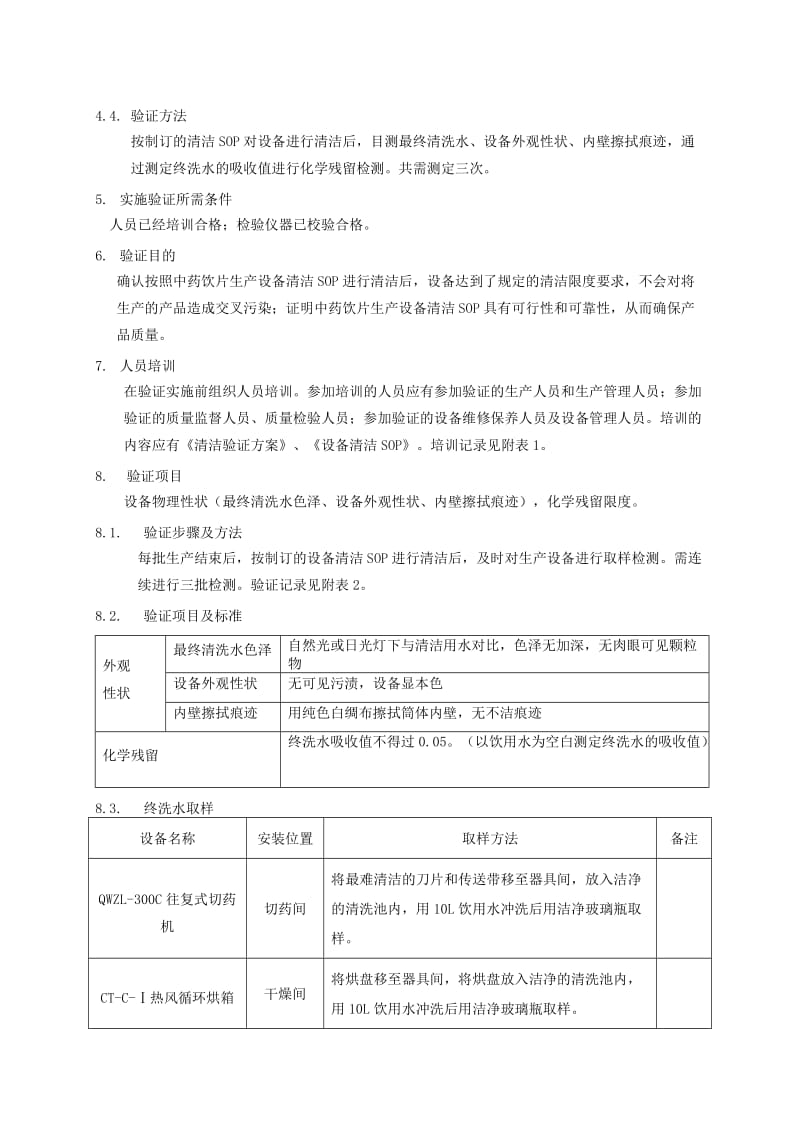 TS-73003-00毒性饮片生产线清洁验证方案.doc_第2页