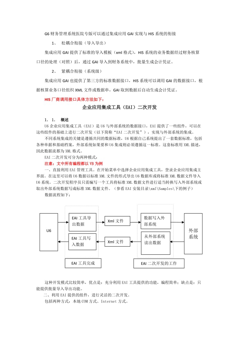 用友财务与HIS接口方案.docx_第1页