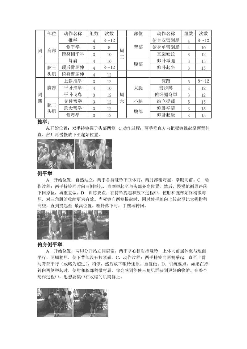 哑铃健身计划及动作图解.doc_第1页