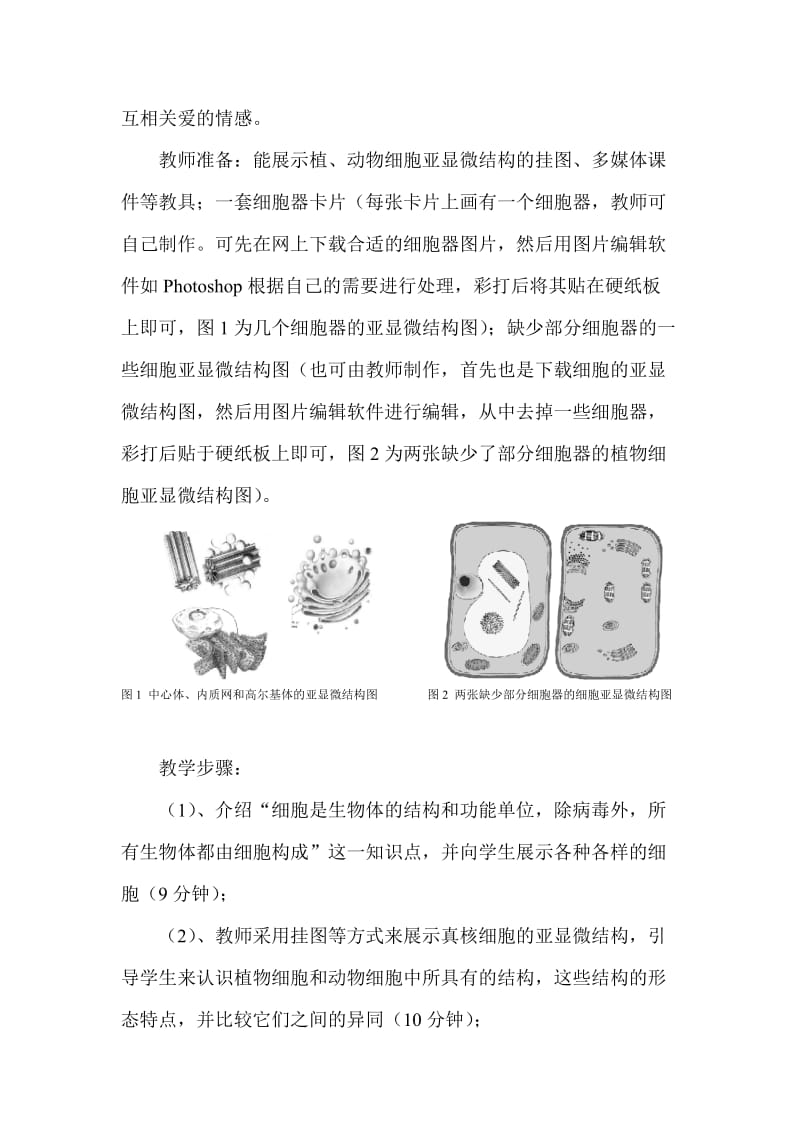 学习与复习“真核细胞亚显微结构图”的教学设计.doc_第3页