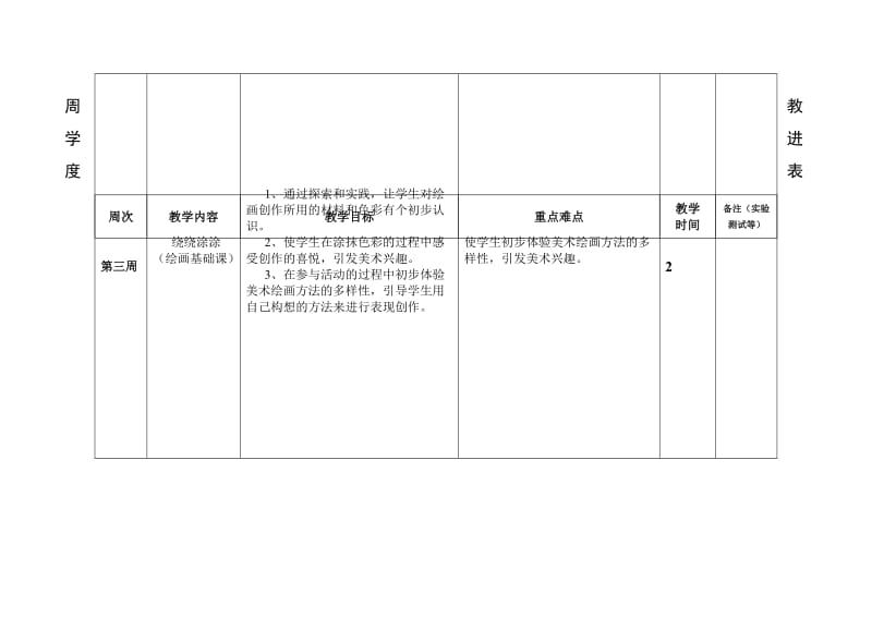 一年级美术上册计划进度表.doc_第3页