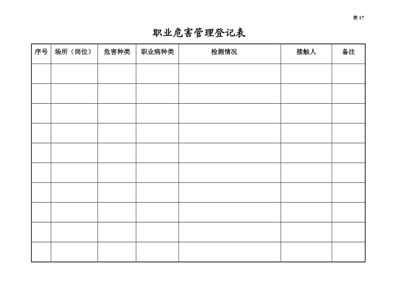 【安全生产】编号17 职业危害管理台账_第3页