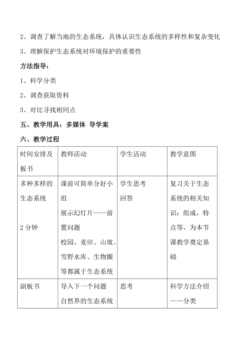 多种多样的生态系统教学设计.doc_第2页