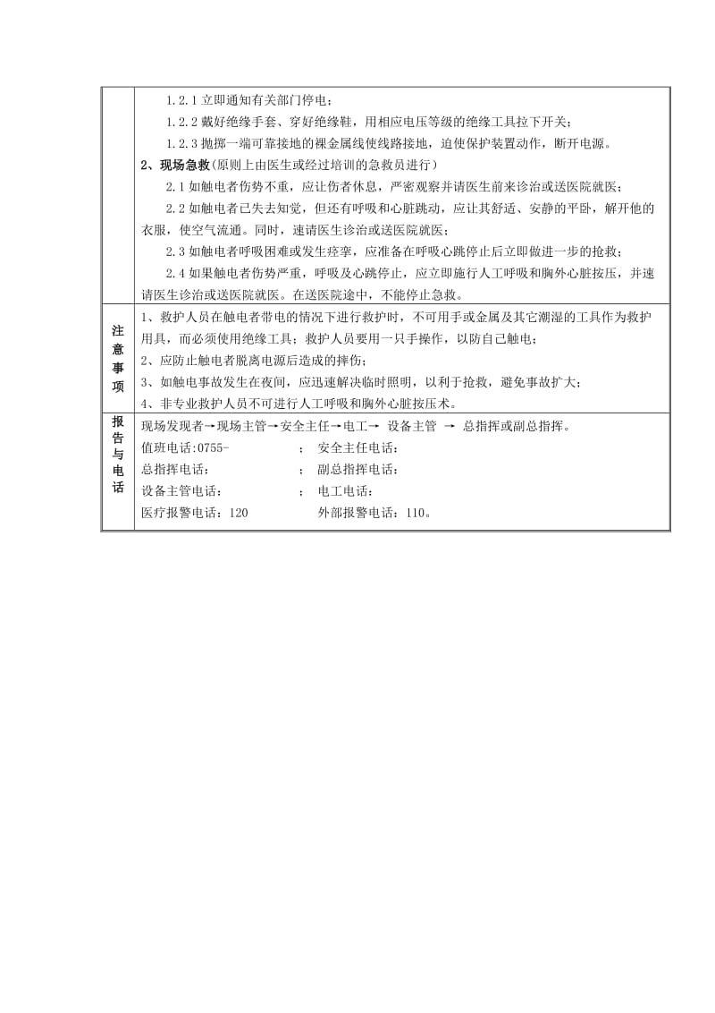 现场处置方案看板.doc_第2页