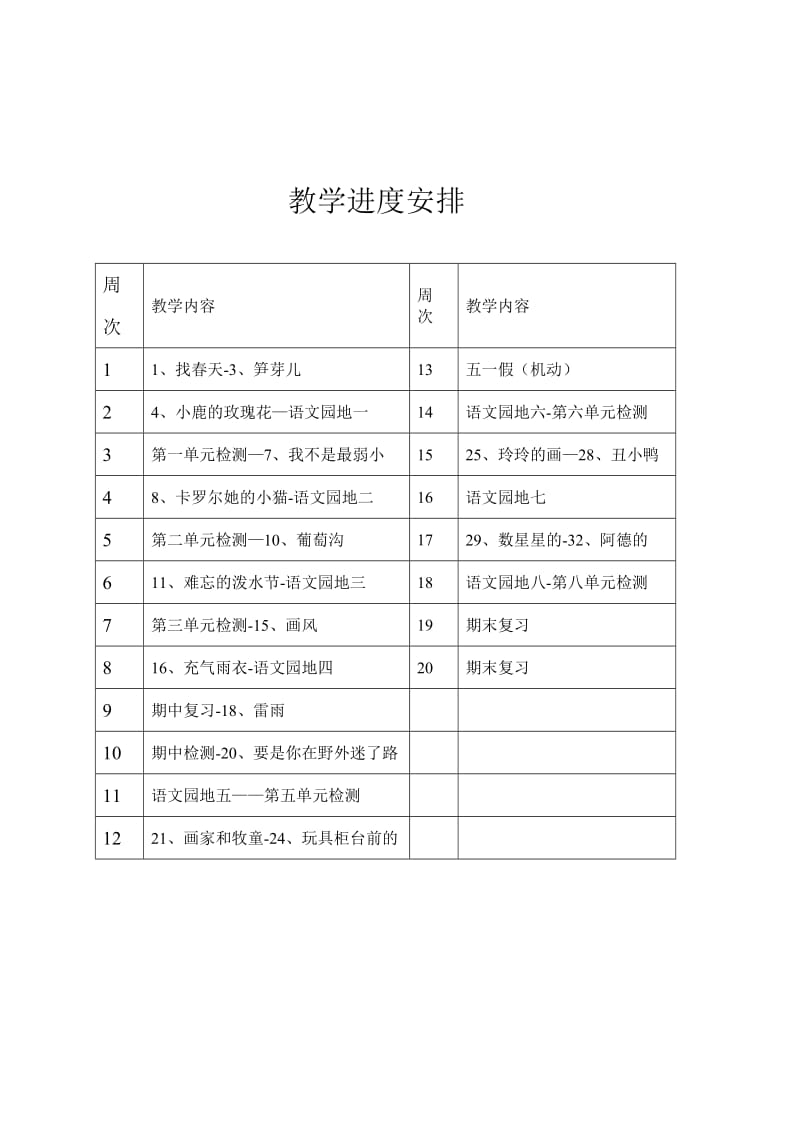 二班语文下册教学计划.doc_第3页