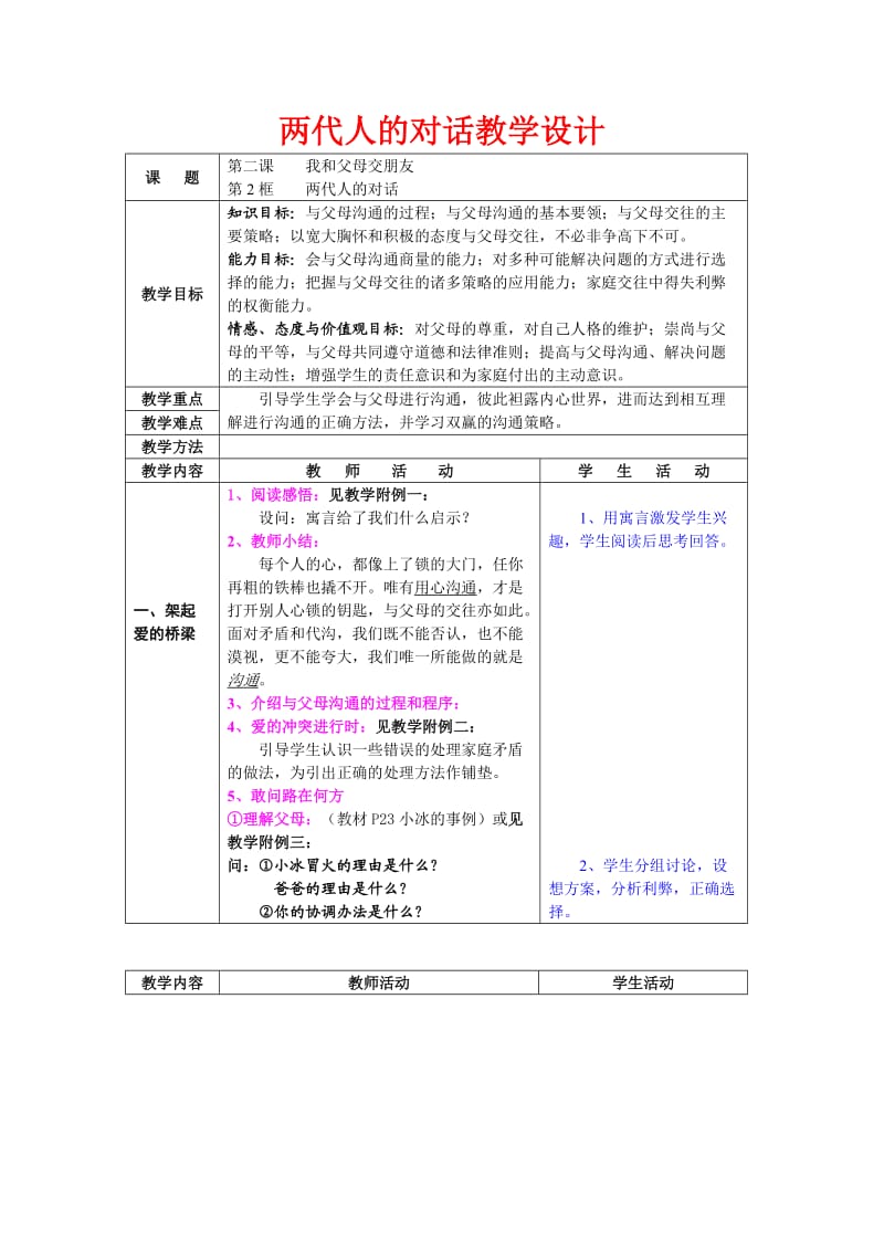 两代人的对话教学设计.doc_第1页