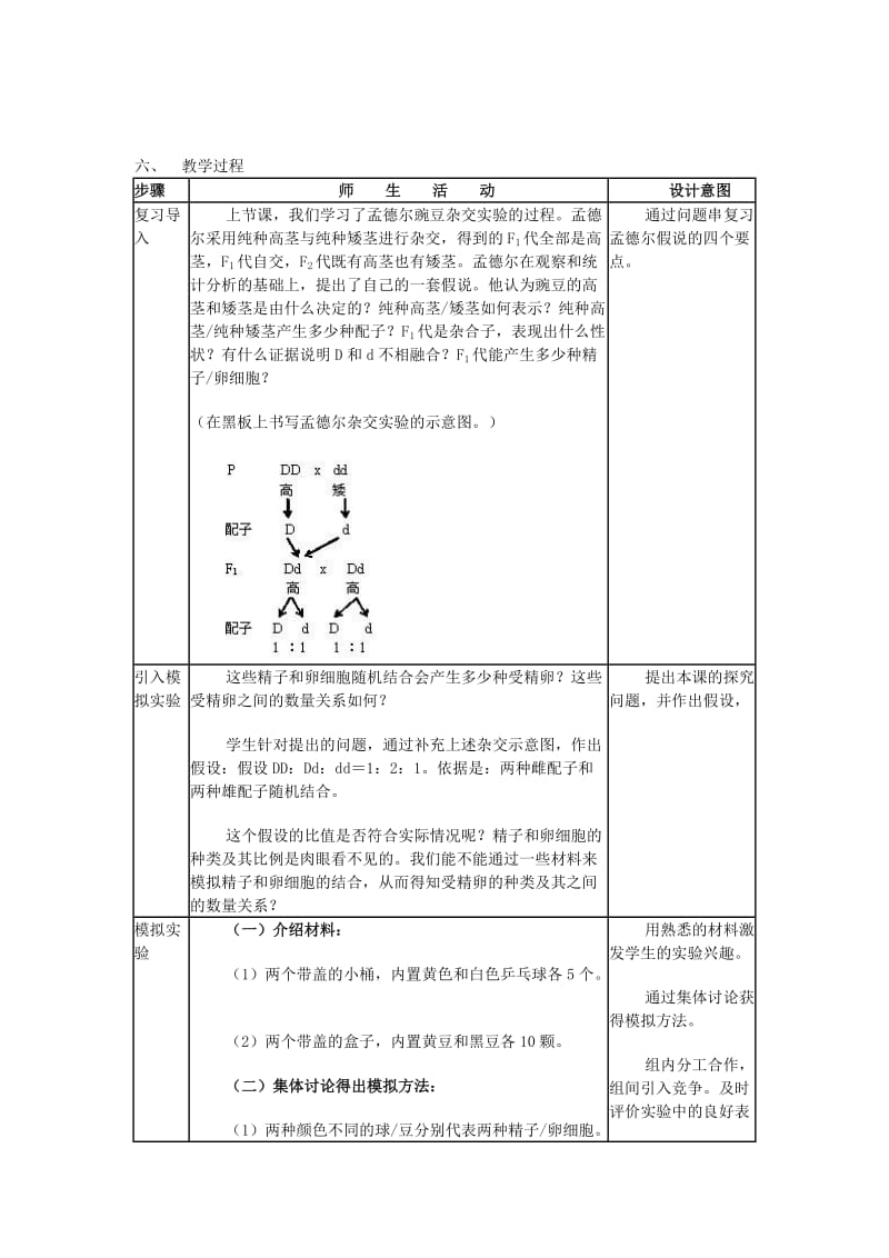 《性状分离比的模拟实验》教案.doc_第2页