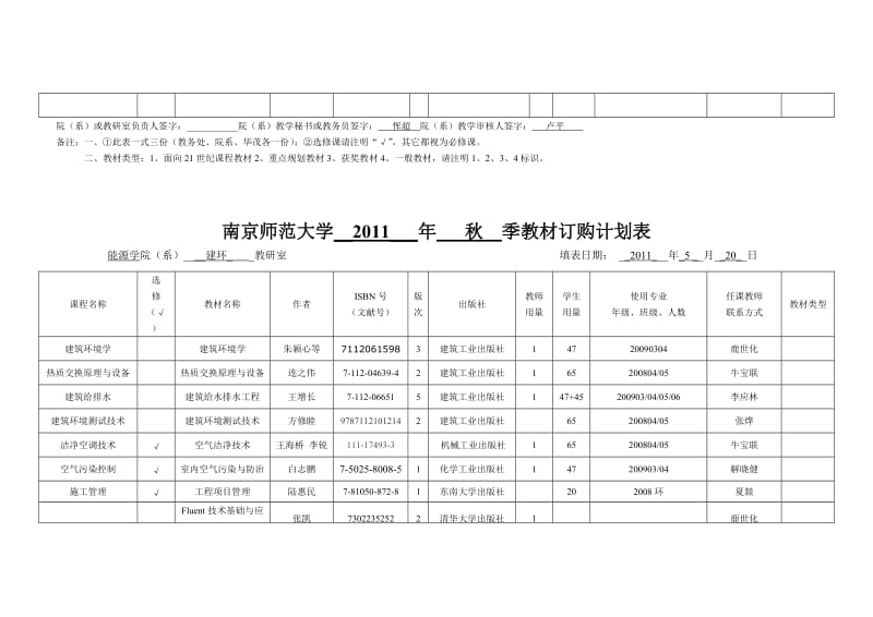 南京师大学秋季教材订购计划表.doc_第2页