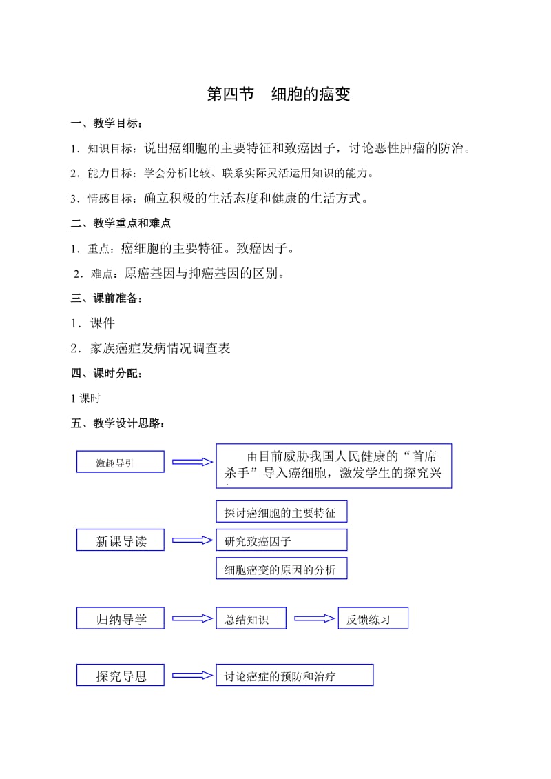 教学设计细胞的癌变.doc_第1页