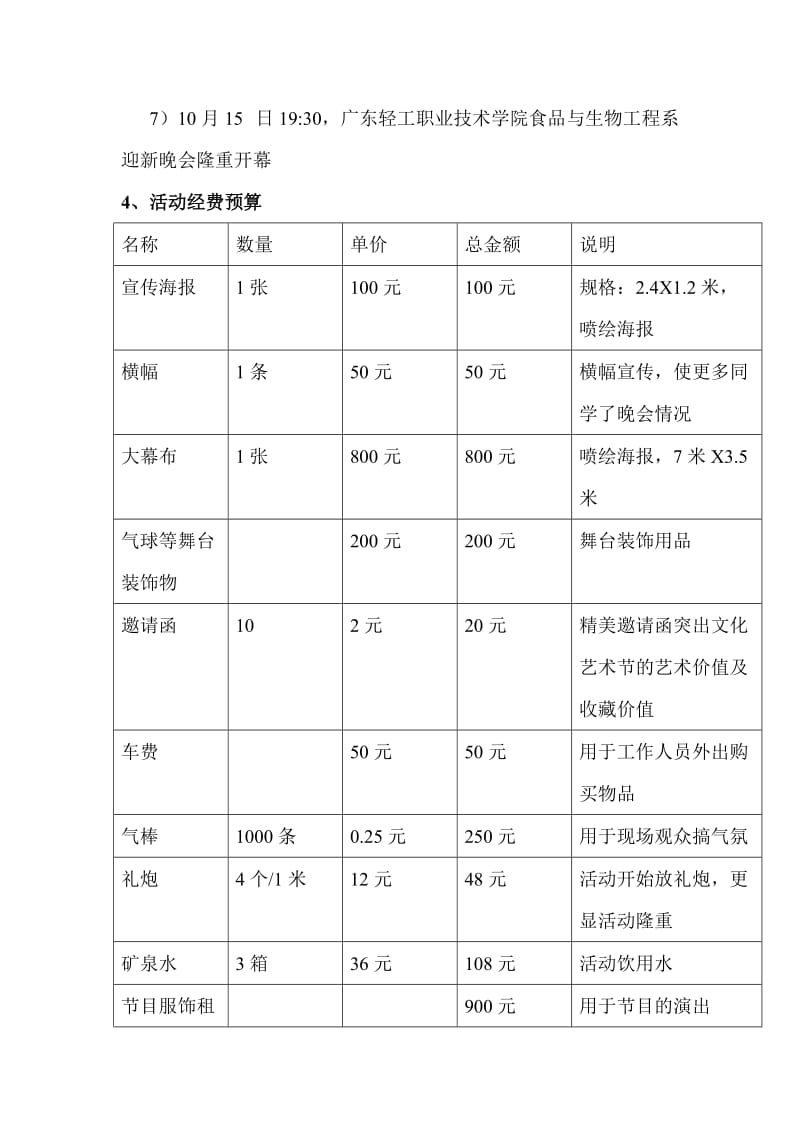 2011年食品与生物工程系迎新晚会策划书.doc_第3页