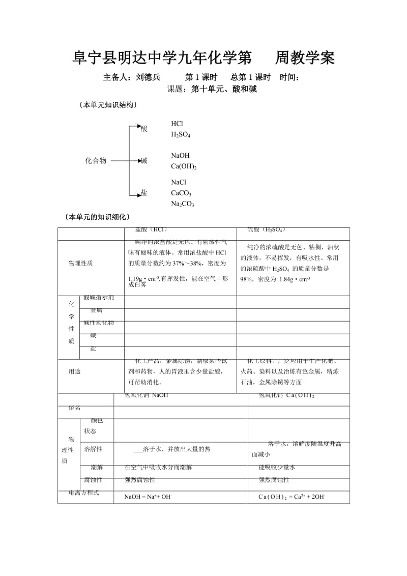 化学教学案第十单元.doc_第1页