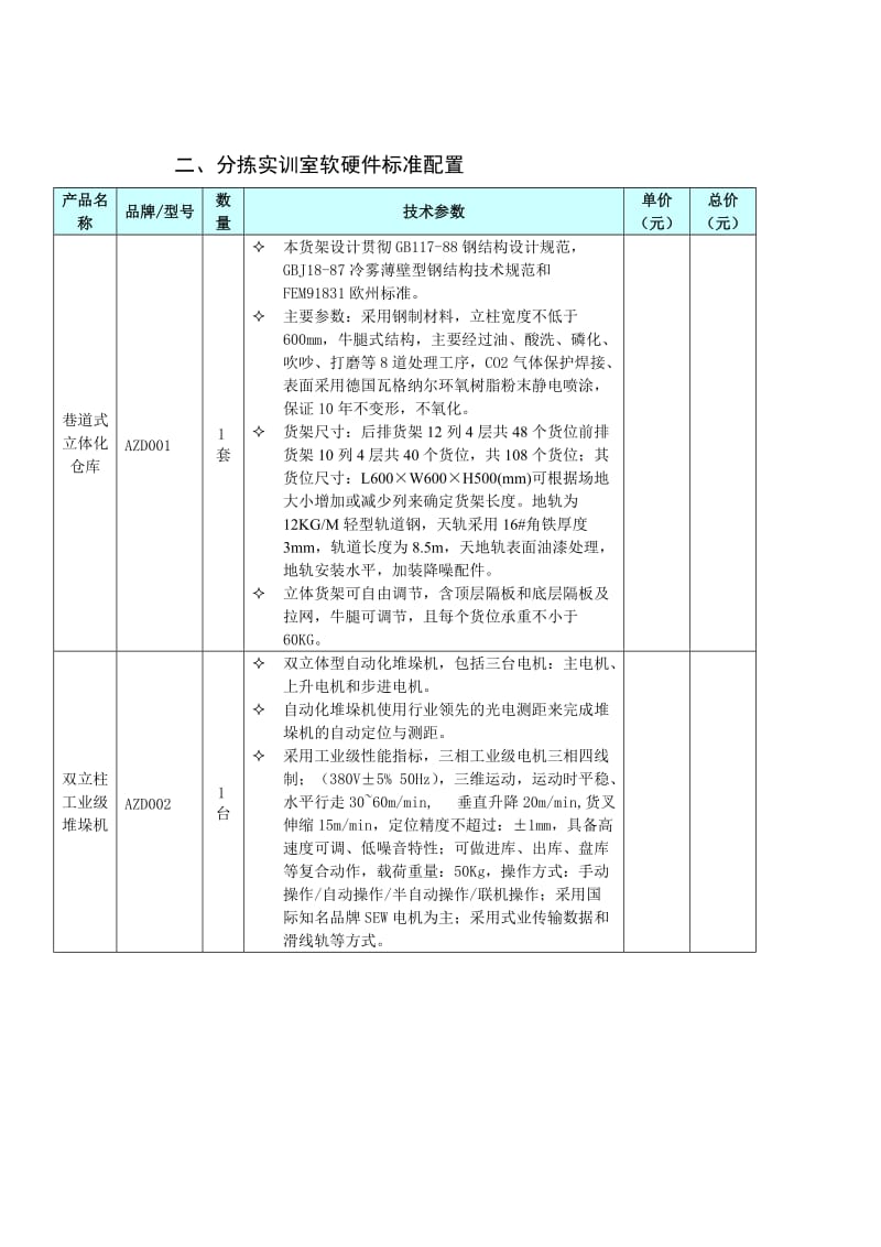 分拣实训室建设内容.doc_第2页