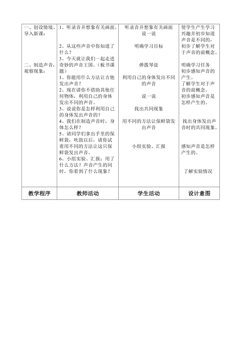 科学课《声音的产生》教学设计.doc_第2页