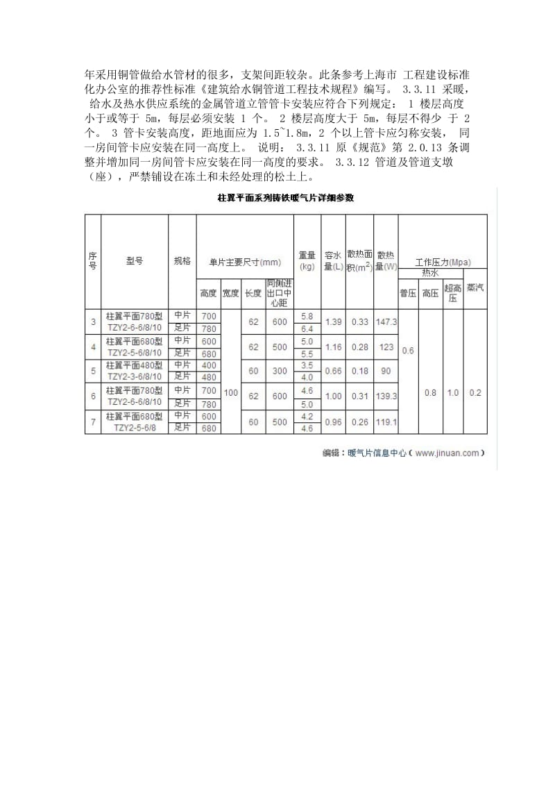 室内采暖管道与墙的距离.doc_第2页