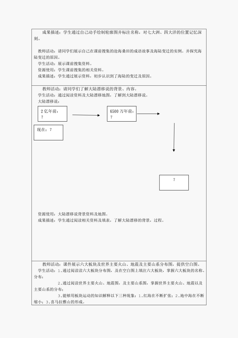 陆地和海洋单元教学设计.doc_第3页