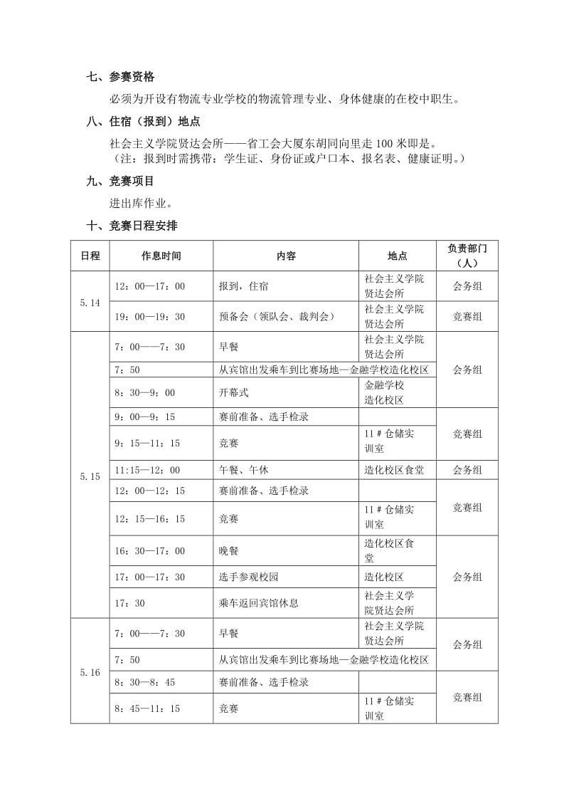 辽宁省中等职业学校现代物流技能比赛竞赛方案.doc_第3页