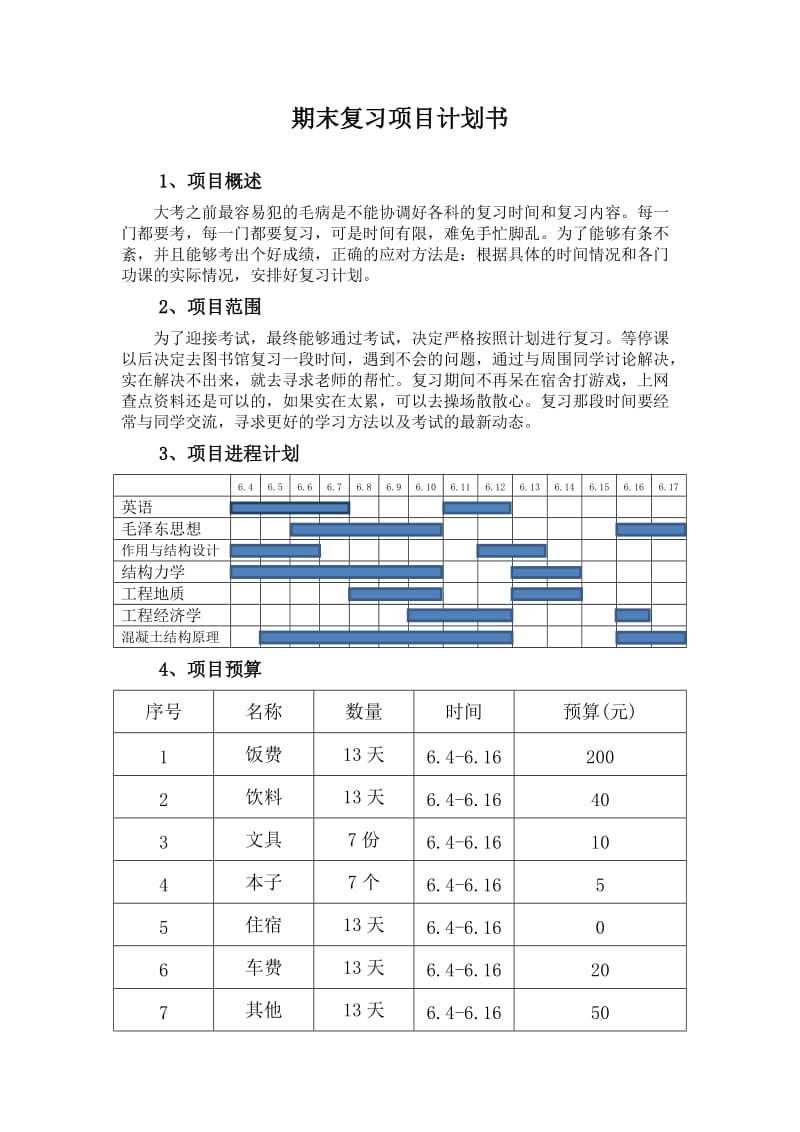 项目计划书-期末复习计划.docx_第2页