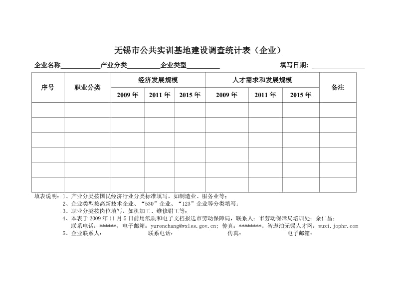 无锡市公共实训基地建设调查统计表.doc_第1页