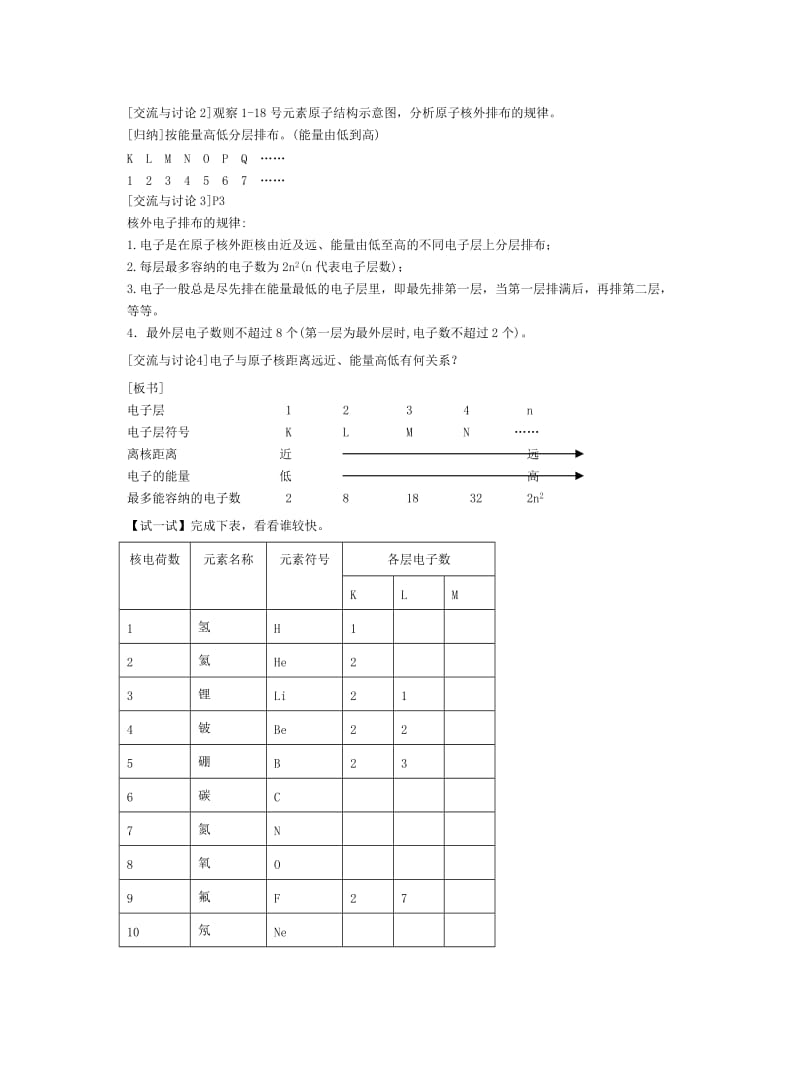 教案《原子核外电子的排布》.doc_第2页