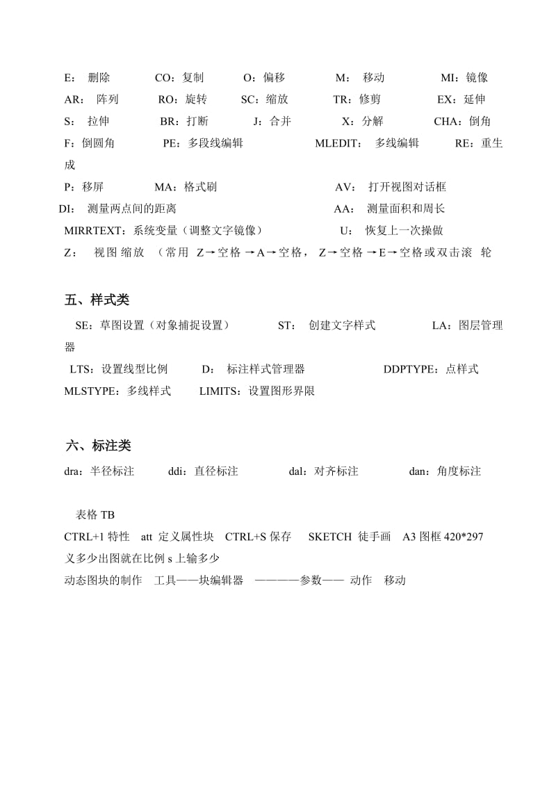 Auto CAD 常用快捷键.doc_第2页