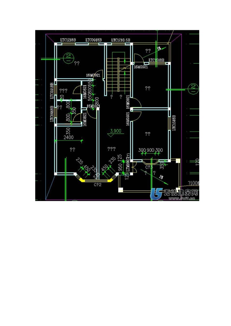 二层乡村自建房设计图10.5x12m.docx_第2页