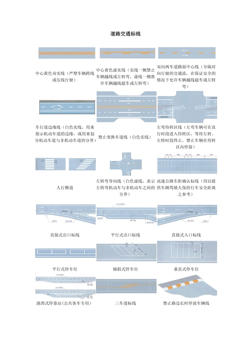 交通标志-道路交通标线.docx_第1页