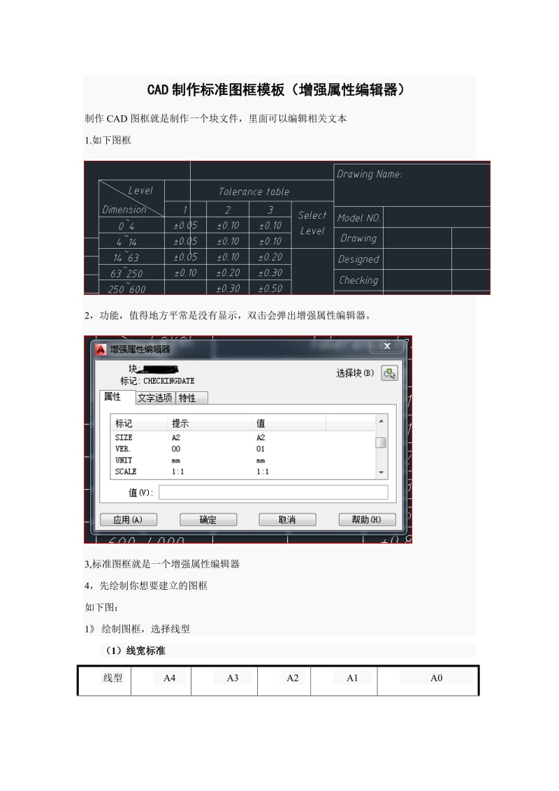 CAD制作标准图框模板详细方法.doc_第1页