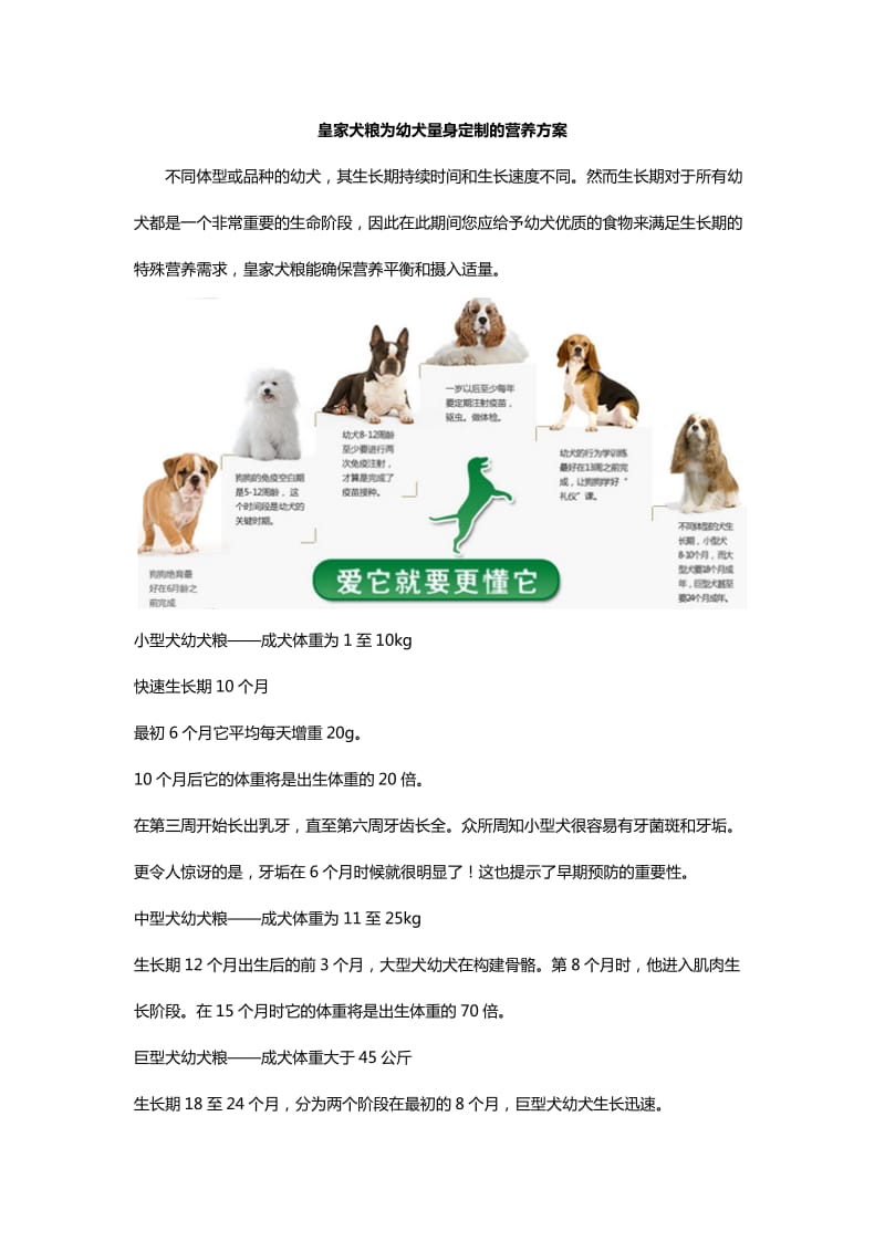 皇家犬粮为幼犬量身定制的营养方案.doc_第1页