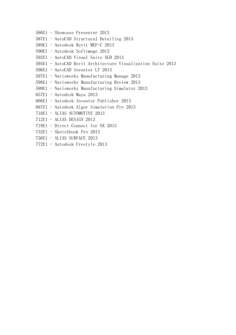 CAD2013各种版本注册序列号.docx_第2页