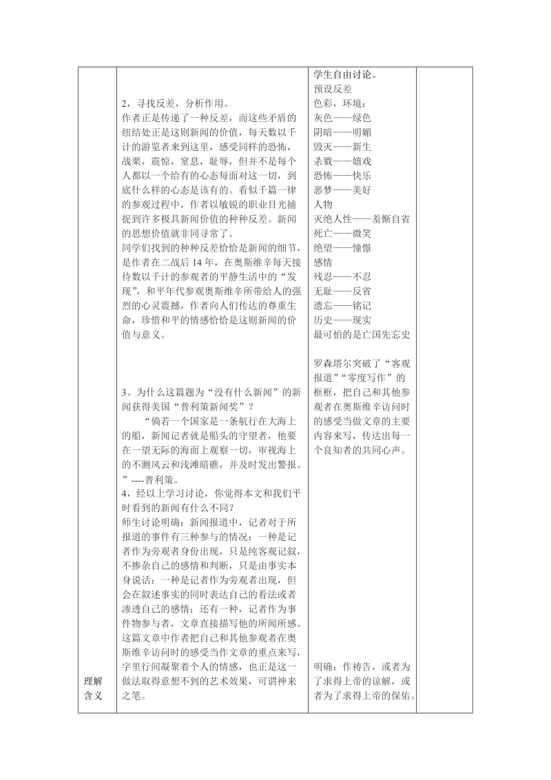 语文学科教学设计(奥斯维辛).doc_第3页