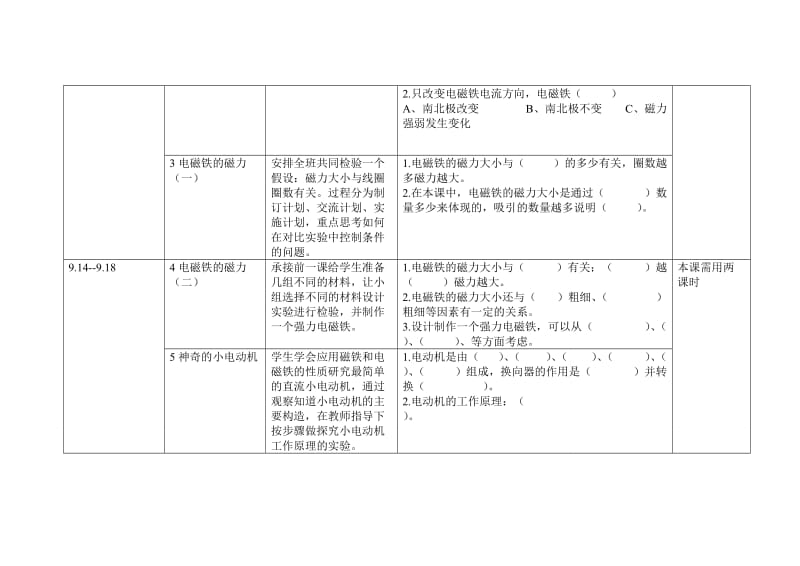 教科版小学科学六年级上册教学计划.doc_第2页