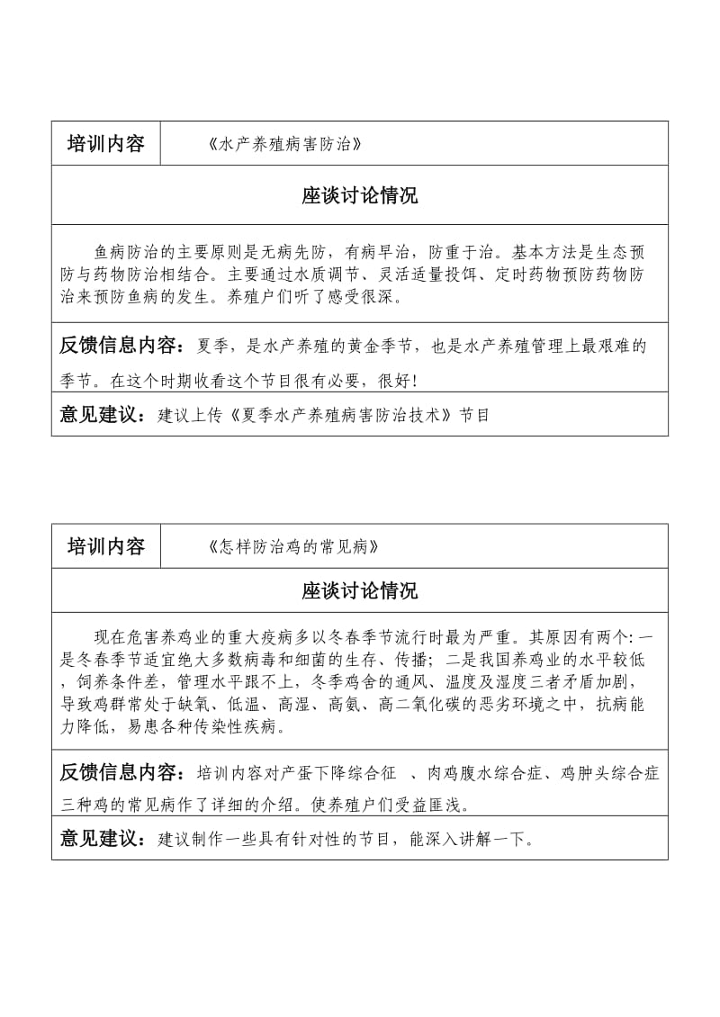 现代农村党员干部远程教育培训记录.doc_第3页