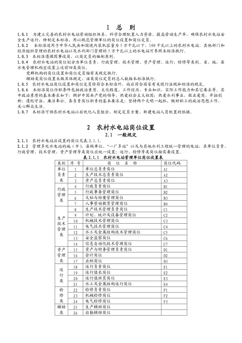 水电站岗位设置标准.doc_第2页