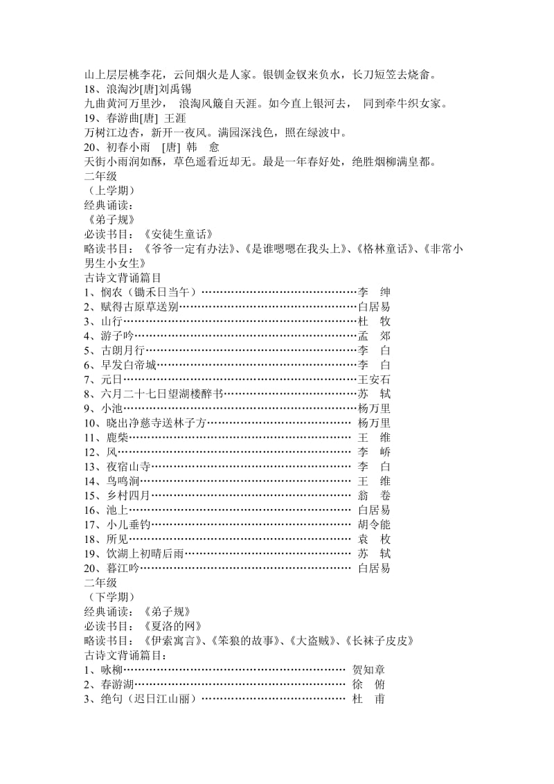 小学生经典诵读篇目及内容.doc_第3页