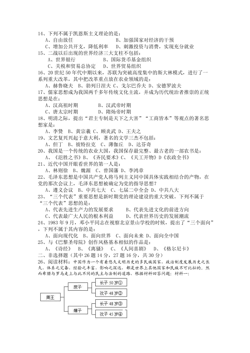 2011年高中学业水平考试模拟考试.doc_第2页