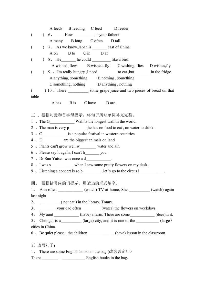 小学英语摸底考试.doc_第2页