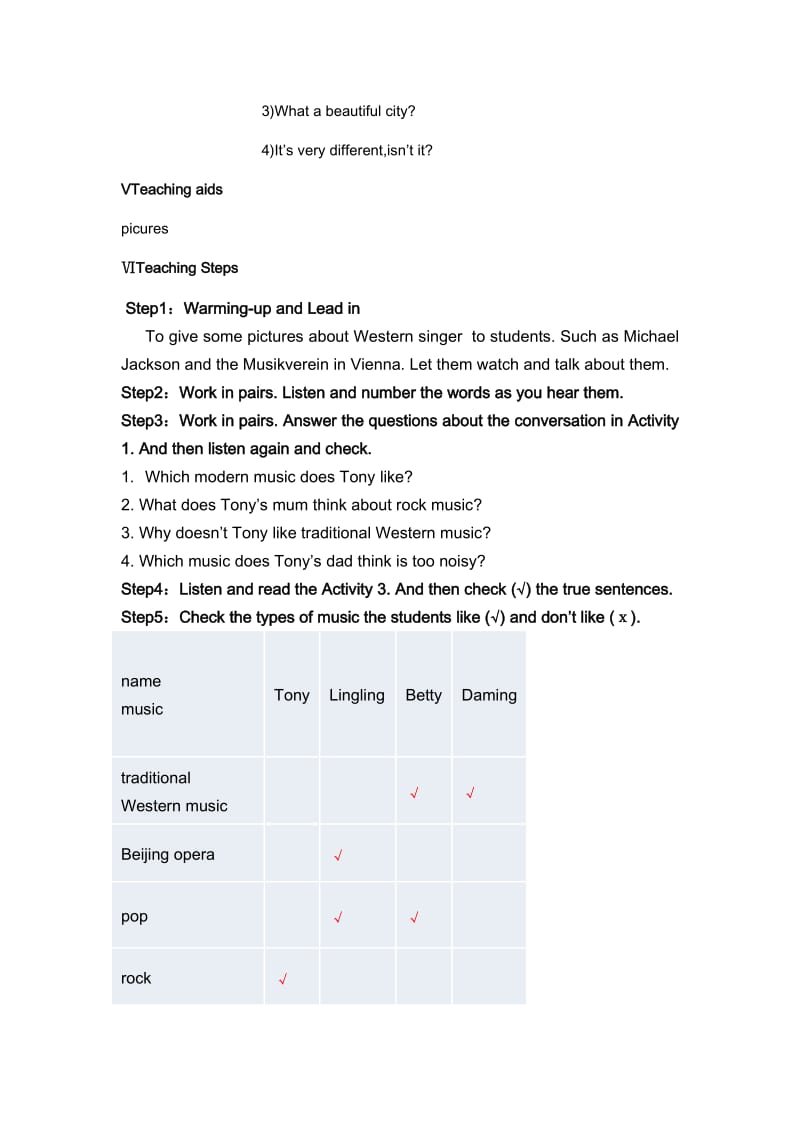 外研英语七下Module12Westernmusic教案(英语周报).doc_第2页