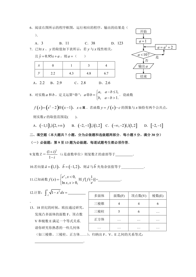 (赵先举整理)广东省惠州市2013届高三第一次调研考试理科数学.doc_第2页