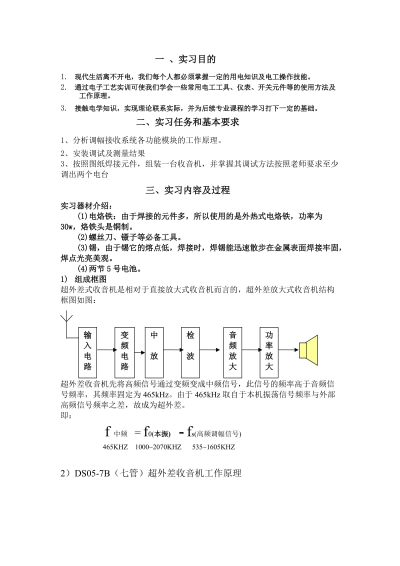 电子工艺实习课程设计报告模版.doc_第3页