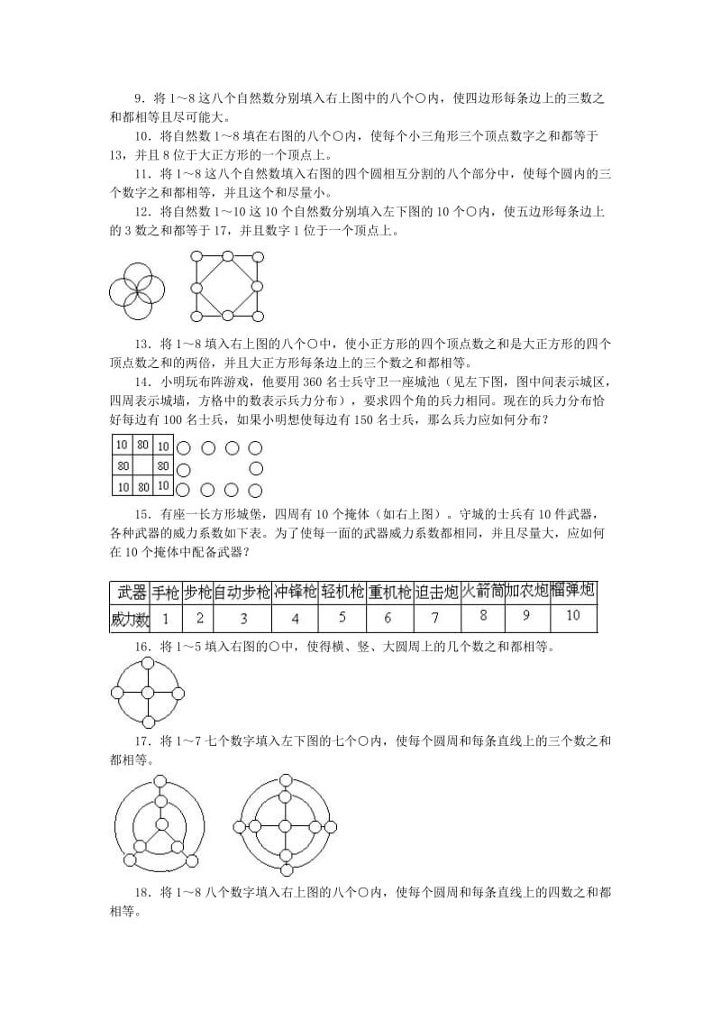 小学奥数训练题数阵(无答案).doc_第2页