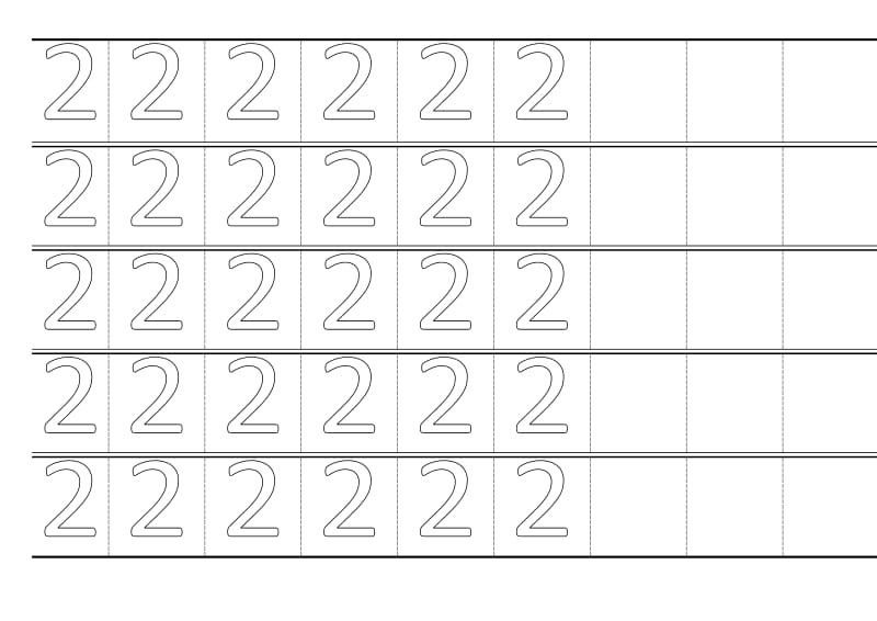 幼儿数字书写模板(大空心字).doc_第2页