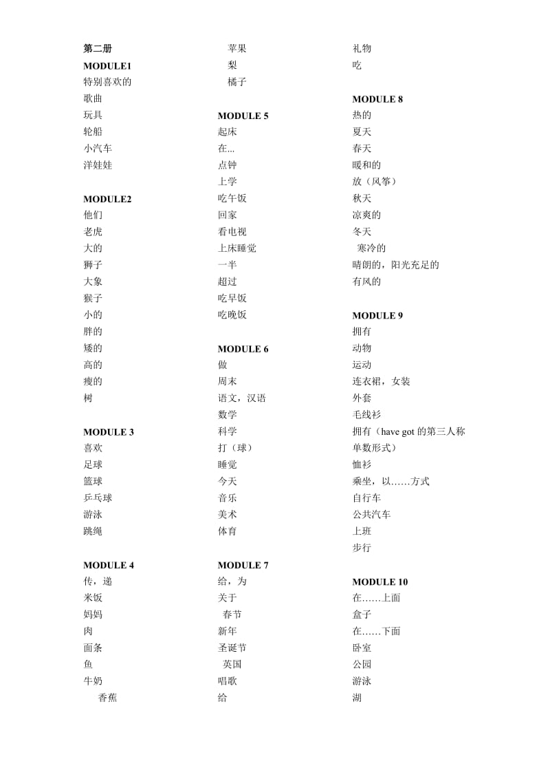 外研版(三年级起)小学英语单词总表.doc_第1页