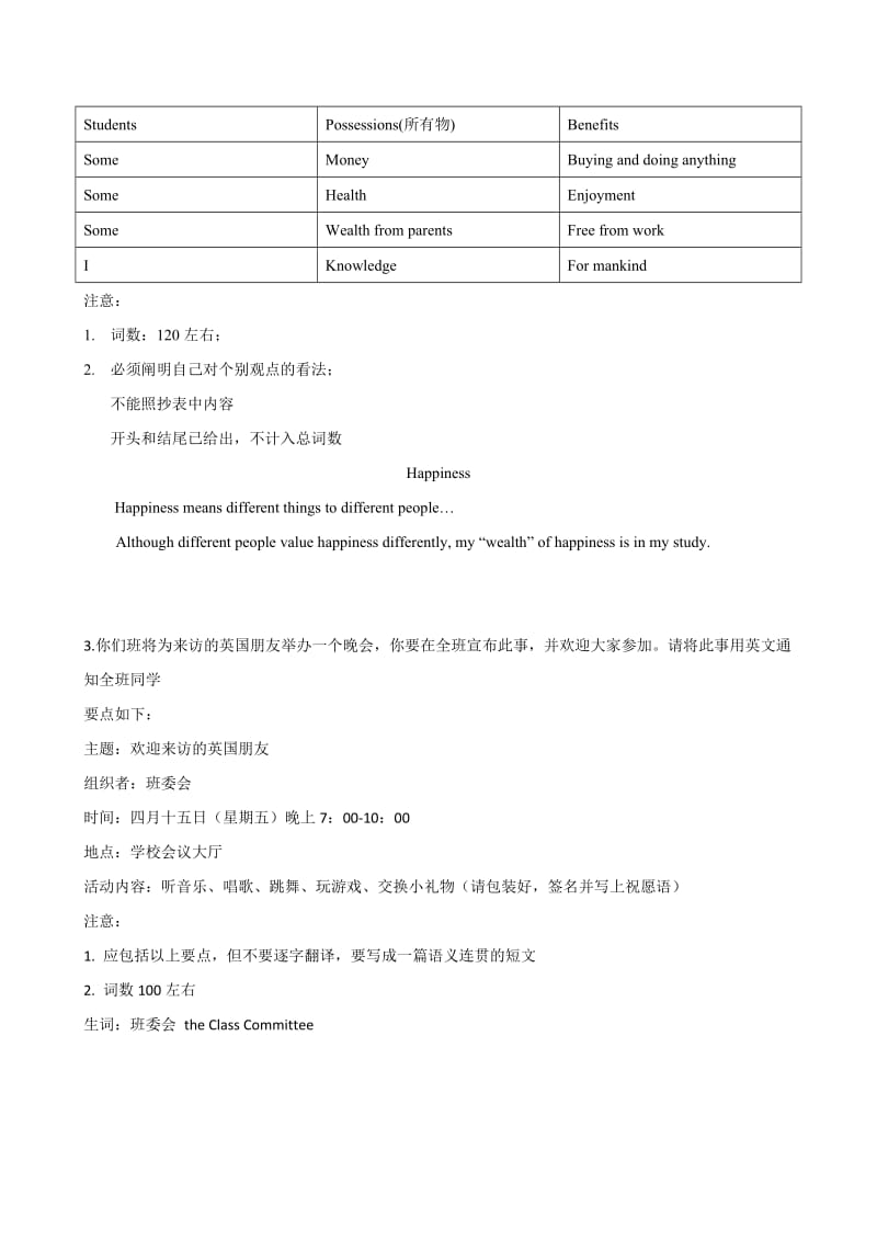 2011届高考英语一轮专题测试(附详解)书面表达专题.doc_第2页