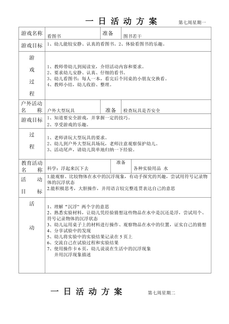 幼儿园大班7-14教案.doc_第1页