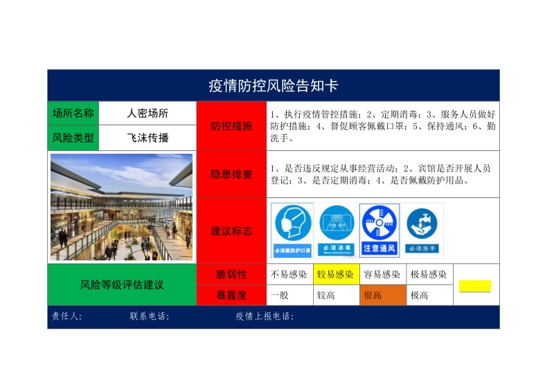 疫情防控风险告知卡_第2页