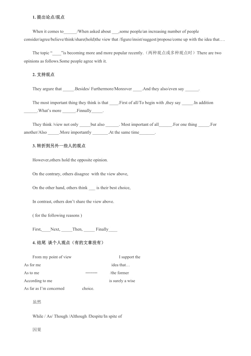 2010高考英语书面表达实用模板.doc_第2页