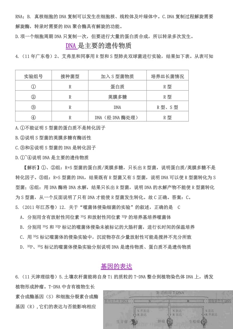 2011年高考生物试题分类汇编：遗传与变异进化.doc_第2页