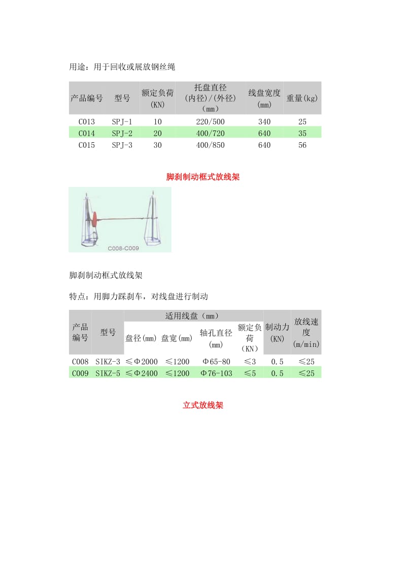 电力工具电力工具电力器材之放线架系列.doc_第2页