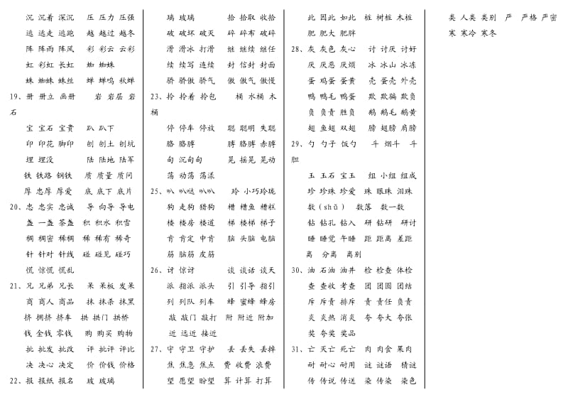 小学语文人教版二年级下册生字组词.doc_第2页